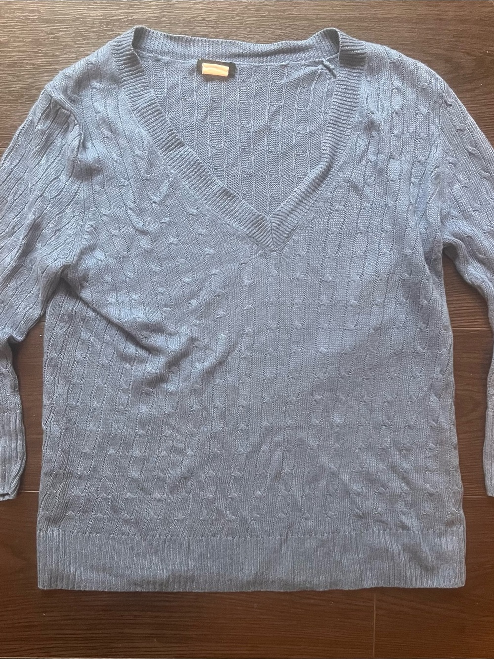 J. Crew Linen Cable Knit Sweater